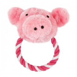 Juguete de peluche con cuerda(L16*W16cm,Rosa,perros)