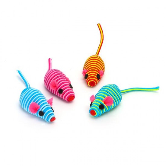 Juguetes mixtos para gatos(D5cm*4pcs,Gama de cuatro colores,gatos)