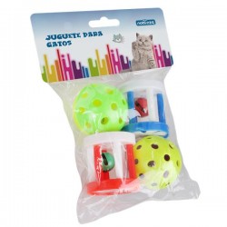 Set de pelotas de juguete para gatos(D4.3cm/D4cm*H4cm,gatos)