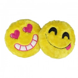 2 caras sonrientes de juguete(D16cm,Amarillo,perros)