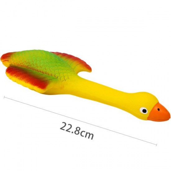 Cisne de goma(M,L22.8cm,Amarillo,perros)