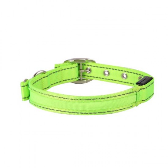 Collar para perros de LED(W2.5*L36-44cm,verde fluorescente,perros)