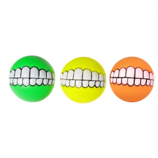 Bola de dientes juguetes de vinilo d7.5cm