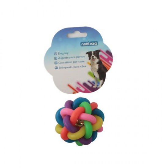 Pelota de juguete para perros d6.8cm arco iris