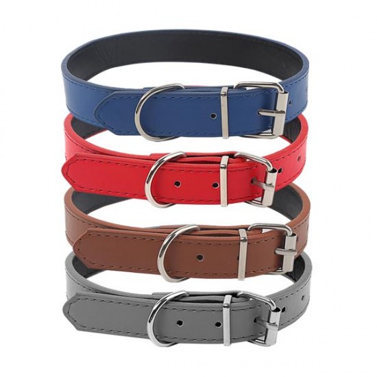 Pu collar de perro w1.5 * l25-32cm