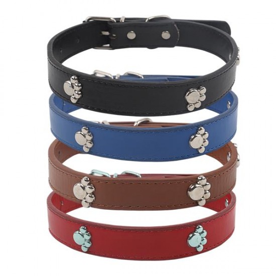 Pu collar de perro w1.5*l25-32cm