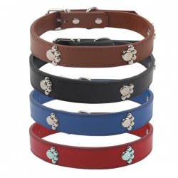 Pu collar de perro w2.0 * l32-40cm