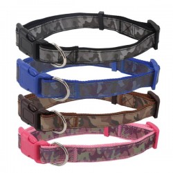 Camo reflectante collar de perro w2.5*l40-60cm