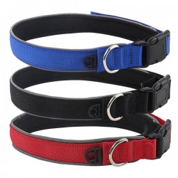 Acolchado reflectante collar de perro w2.5 * l40-47cm