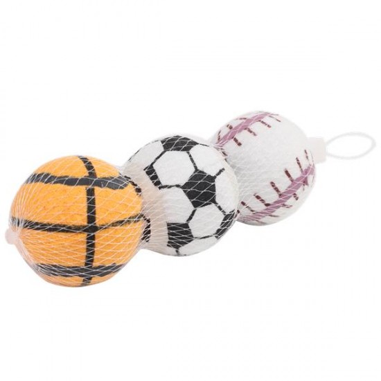 Juego de bolas d6.3cm blanco/naranja