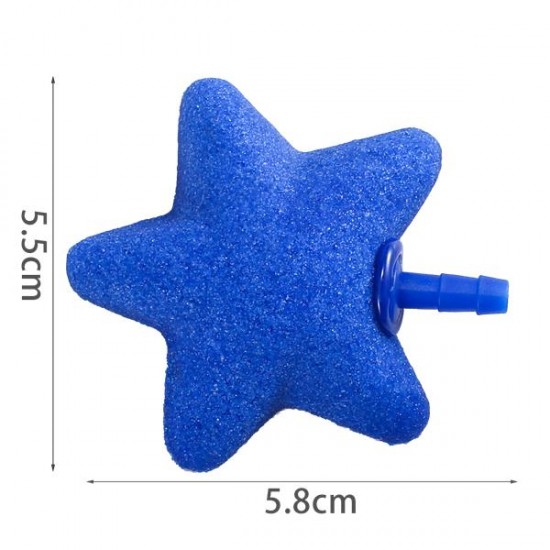 Piedra de estrella l5.8*w5.5cm azul