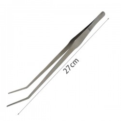 Pinza curva l27*h0.2cm plata