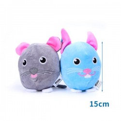 Peluche gato/bala de ratón h15cm