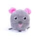 Peluche gato/bala de ratón h15cm