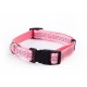 Collar de perro de nylon de imitación reflectante con w1.5 * l25-40cm