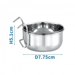 Taza coop con soporte de gancho d7.75*h5.1cm plata