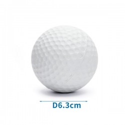 Goma espuma golf d6.3cm blanco