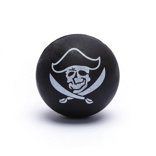 Pelota de goma espuma pirata d5.7cm negro