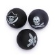 Pelota de goma espuma pirata d6.3cm negra