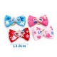 Accesorios para mascotas bowknot con banda de goma l3.8*2.5cm rosa/rosa/rojo/azul