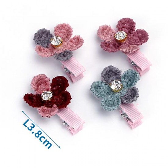 Accesorios para mascotas flor con horquilla l3.8cm