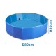 Piscina para perros d80*h20cm azul