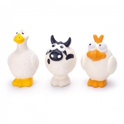 Juguetes de látex vaca/pájaro/pollo l11.5*w7*h7cm/l14*w7*h7cm/l11.5*w8*h8cm