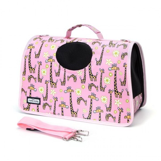 Bolsa plegable de pu para mascotas m(l42*w21*h30cm)