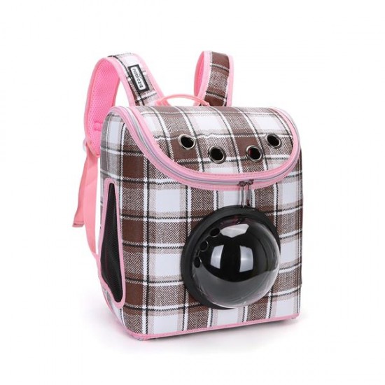 Bolsa de espacio para mascotas l32*w20*h38cm rosa y negro