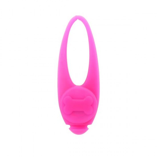 Led silica gel pet safety light l8*w3.2cm