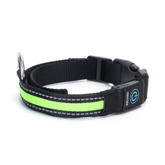 Usb recargable led collar de perro w2.5* l41-51cm(s)