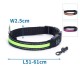 Usb recargable led collar de perro w2.5 * l51-61cm(m)