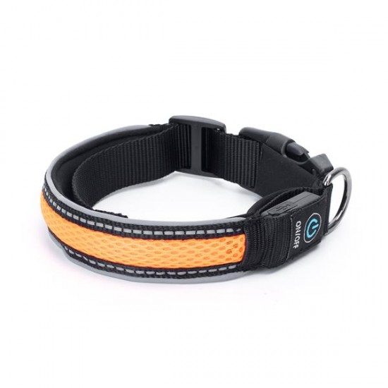 Usb recargable led collar de perro w2.5 * l41-51cm(m)