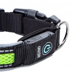 Usb recargable led collar de perro w2.5 * l41-51cm(m)