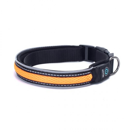 Usb recargable led collar de perro w2.5 * l51-61cm(l)