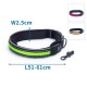 Usb recargable led collar de perro w2.5 * l51-61cm(l)