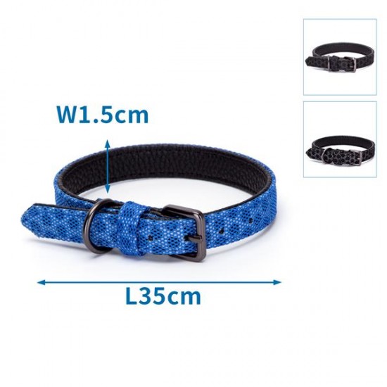 Collar reflectante pu perro w1.5*l35cm