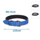 Reflectante pu collar de perro w2.5*l55cm