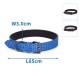 Reflectante pu collar de perro w3.0*l65cm