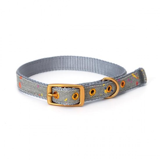 Irregular barnizada collar de perro w1.5*l45cm