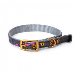 Irregular barnizada collar de perro w1.5*l45cm