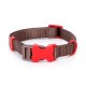 Collar de perro de nylon de color w1.5*l25-40cm