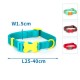 Collar de perro de nylon de color w1.5*l25-40cm