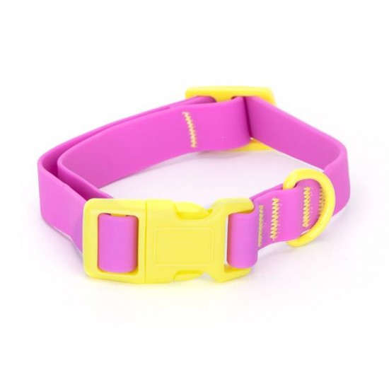 Collar de perro de pvc de color w1.5*l25-40cm