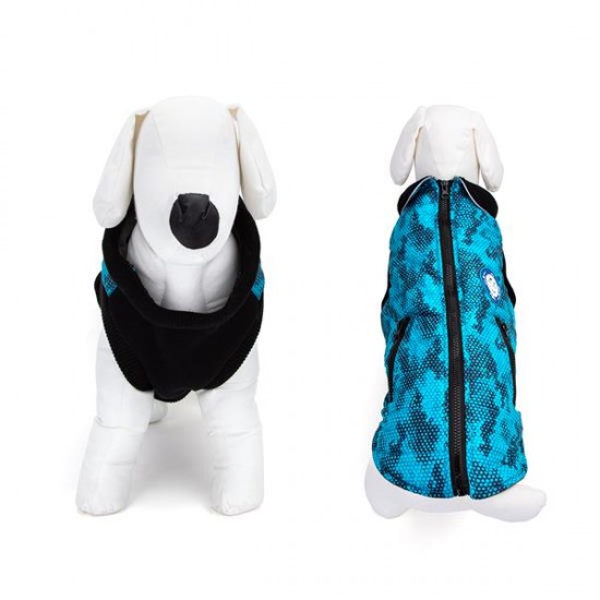 Impreso impermeable sin mangas chaqueta para el perro grande l50cm/l60cm/l70cm/l80cm