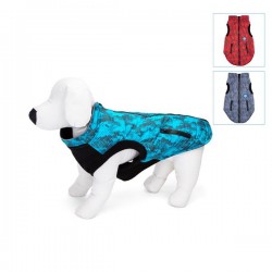 Impreso impermeable sin mangas chaqueta para el perro grande l50cm/l60cm/l70cm/l80cm