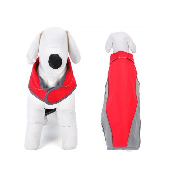 Chaqueta impermeable sin mangas de dos colores para perro grande l50cm/l60cm/l70cm/l80cm