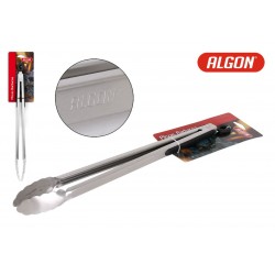 24 pinza barbacoa ss Plateado+rubber algon