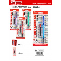 B/ Portaminas 0.5 + goma + minas 0.5